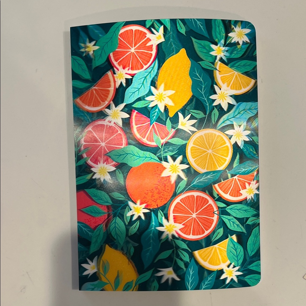 Colorful Citrus Pattern Notebook NWT - Picture 14 of 16